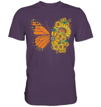 Laden Sie das Bild in den Galerie-Viewer, Sonnenblumen Schmetterling T-Shirt