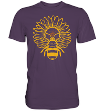 Laden Sie das Bild in den Galerie-Viewer, Bienen Sonnenblumen T-Shirt Imker Garten Motiv Gärtner Geschenk