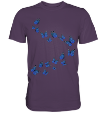 Laden Sie das Bild in den Galerie-Viewer, Blaue Schmetterlinge T-Shirt