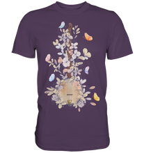 Laden Sie das Bild in den Galerie-Viewer, Banjo Frauen Blumen Schmetterling T-Shirt