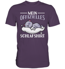 Laden Sie das Bild in den Galerie-Viewer, Offizielles Schlafshirt Nachthemd Schlafanzug Pyjama Schlafen Katze T-Shirt