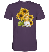 Laden Sie das Bild in den Galerie-Viewer, Gartenzwerg Sonnenblumen Shirt Gärtner Geschenk Garten