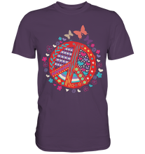 Laden Sie das Bild in den Galerie-Viewer, Peace Frauen Schmetterling T-Shirt