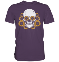 Laden Sie das Bild in den Galerie-Viewer, Totenkopf Sonnenblumen Shirt Gärtner Geschenk Garten