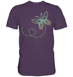 Frauen Bunter Schmetterling T-Shirt