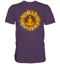 Laden Sie das Bild in den Galerie-Viewer, Yoga Sonnenblumen T-Shirt Gärtner Geschenk Garten Meditation