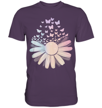 Laden Sie das Bild in den Galerie-Viewer, Gänseblume Frauen Schmetterling T-Shirt