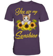 Laden Sie das Bild in den Galerie-Viewer, Katze Sonnenblumen T-Shirt Gärtner Geschenk