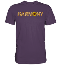 Laden Sie das Bild in den Galerie-Viewer, Harmony Sonnenblumen T-Shirt Harmonie Garten Motiv Gärtner Geschenk