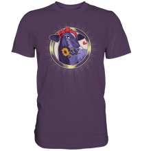 Laden Sie das Bild in den Galerie-Viewer, Kuh Sonnenblume T-Shirt Lustiges Bauernhof Garten Geschenk Gärtner