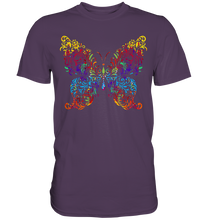 Laden Sie das Bild in den Galerie-Viewer, Kunst Farbiger Schmetterling T-Shirt