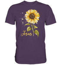 Laden Sie das Bild in den Galerie-Viewer, Jesus Sonnenblumen T-Shirt Christlicher Gärtner Geschenk Garten