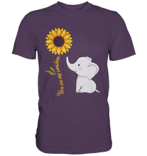 Laden Sie das Bild in den Galerie-Viewer, Elefant Sonnenblumen T-Shirt Gärtner Geschenk