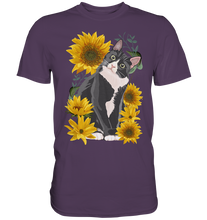Laden Sie das Bild in den Galerie-Viewer, Sonnenblumen Katze T-Shirt Lustiges Garten Geschenk Gärtner
