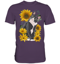 Laden Sie das Bild in den Galerie-Viewer, Sonnenblumen Katze T-Shirt Lustiges Garten Geschenk Gärtner