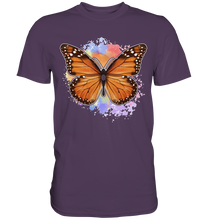 Laden Sie das Bild in den Galerie-Viewer, Bunter Schmetterling Monarchfalter T-Shirt