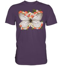 Laden Sie das Bild in den Galerie-Viewer, Frauen Blumen Schmetterling T-Shirt
