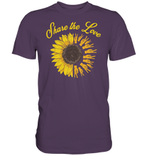 Laden Sie das Bild in den Galerie-Viewer, Liebe Sonnenblumen T-Shirt Peace Garten Motiv Gärtner Geschen