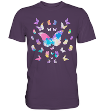 Laden Sie das Bild in den Galerie-Viewer, Farbenfrohe Aquarell Schmetterlinge T-Shirt