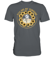 Laden Sie das Bild in den Galerie-Viewer, Katzen Sonnenblumen T-Shirt Gärtner Geschenk Garten