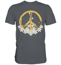 Laden Sie das Bild in den Galerie-Viewer, Gänseblümchen Peace Symbol Shirt Garten T-Shirt Gärtner