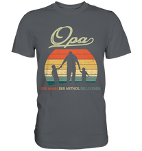 Laden Sie das Bild in den Galerie-Viewer, Opa Enkelkinder Großvater Geschenk Vatertag T-Shirt