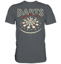 Laden Sie das Bild in den Galerie-Viewer, Vintage Darts Dartscheibe Sport Dartpfeile T-Shirt