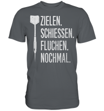 Laden Sie das Bild in den Galerie-Viewer, Lustiger Dart Spruch Dartpfeil Probleme T-Shirt