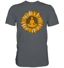 Laden Sie das Bild in den Galerie-Viewer, Yoga Sonnenblumen T-Shirt Gärtner Geschenk Garten Meditation