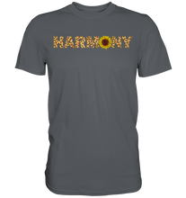Laden Sie das Bild in den Galerie-Viewer, Harmony Sonnenblumen T-Shirt Harmonie Garten Motiv Gärtner Geschenk