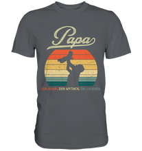 Laden Sie das Bild in den Galerie-Viewer, Papa Kind Baby Vater Geschenk Vatertag T-Shirt