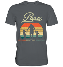 Laden Sie das Bild in den Galerie-Viewer, Papa Tochter Sohn Vater Geschenk Vatertag T-Shirt