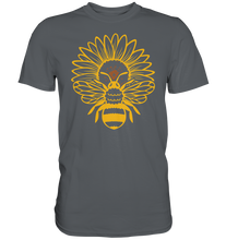 Laden Sie das Bild in den Galerie-Viewer, Bienen Sonnenblumen T-Shirt Imker Garten Motiv Gärtner Geschenk