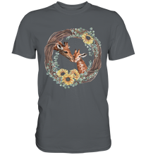 Laden Sie das Bild in den Galerie-Viewer, Giraffe Sonnenblumen T-Shirt Mama Tochter Geschenk
