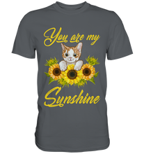 Laden Sie das Bild in den Galerie-Viewer, Katze Sonnenblumen T-Shirt Gärtner Geschenk
