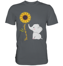 Laden Sie das Bild in den Galerie-Viewer, Elefant Sonnenblumen T-Shirt Gärtner Geschenk