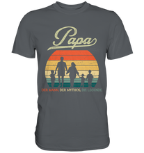 Laden Sie das Bild in den Galerie-Viewer, Papa von 3 Kindern Vatertag Geschenk Vater T-Shirt