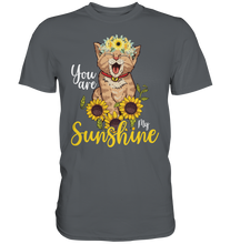 Laden Sie das Bild in den Galerie-Viewer, Katzenliebhaber Sonnenblumen Shirt Gärtner Katzen Geschenk Garten