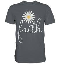 Laden Sie das Bild in den Galerie-Viewer, Faith Gänseblümchen Shirt Christlicher Gärtner Garten Motiv