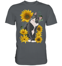 Laden Sie das Bild in den Galerie-Viewer, Sonnenblumen Katze T-Shirt Lustiges Garten Geschenk Gärtner