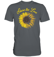 Laden Sie das Bild in den Galerie-Viewer, Liebe Sonnenblumen T-Shirt Peace Garten Motiv Gärtner Geschen