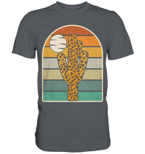 Laden Sie das Bild in den Galerie-Viewer, Kaktus Leopard Retro Pflanzen T-Shirt