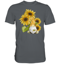 Laden Sie das Bild in den Galerie-Viewer, Gartenzwerg Sonnenblumen Shirt Gärtner Geschenk Garten