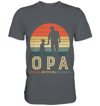 Laden Sie das Bild in den Galerie-Viewer, Opa und Enkelin Herren Premium T-Shirt