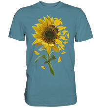 Laden Sie das Bild in den Galerie-Viewer, Schildkröten Sonnenblumen T-Shirt Garten Motiv Gärtner Geschenk