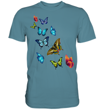 Laden Sie das Bild in den Galerie-Viewer, Bunte Farbenfrohe Schmetterlinge T-Shirt