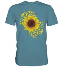 Laden Sie das Bild in den Galerie-Viewer, Sonnenblumen Schmetterling Garten T-Shirt Gärtner Geschenk
