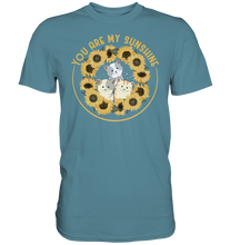 Laden Sie das Bild in den Galerie-Viewer, Katzen Sonnenblumen T-Shirt Gärtner Geschenk Garten