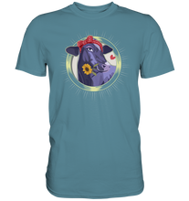 Laden Sie das Bild in den Galerie-Viewer, Kuh Sonnenblume T-Shirt Lustiges Bauernhof Garten Geschenk Gärtner