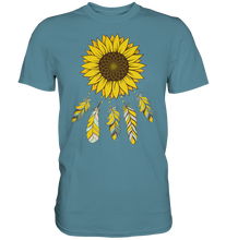 Laden Sie das Bild in den Galerie-Viewer, Traumfänger Sonnenblumen T-Shirt Garten Motiv Gärtner Geschenk